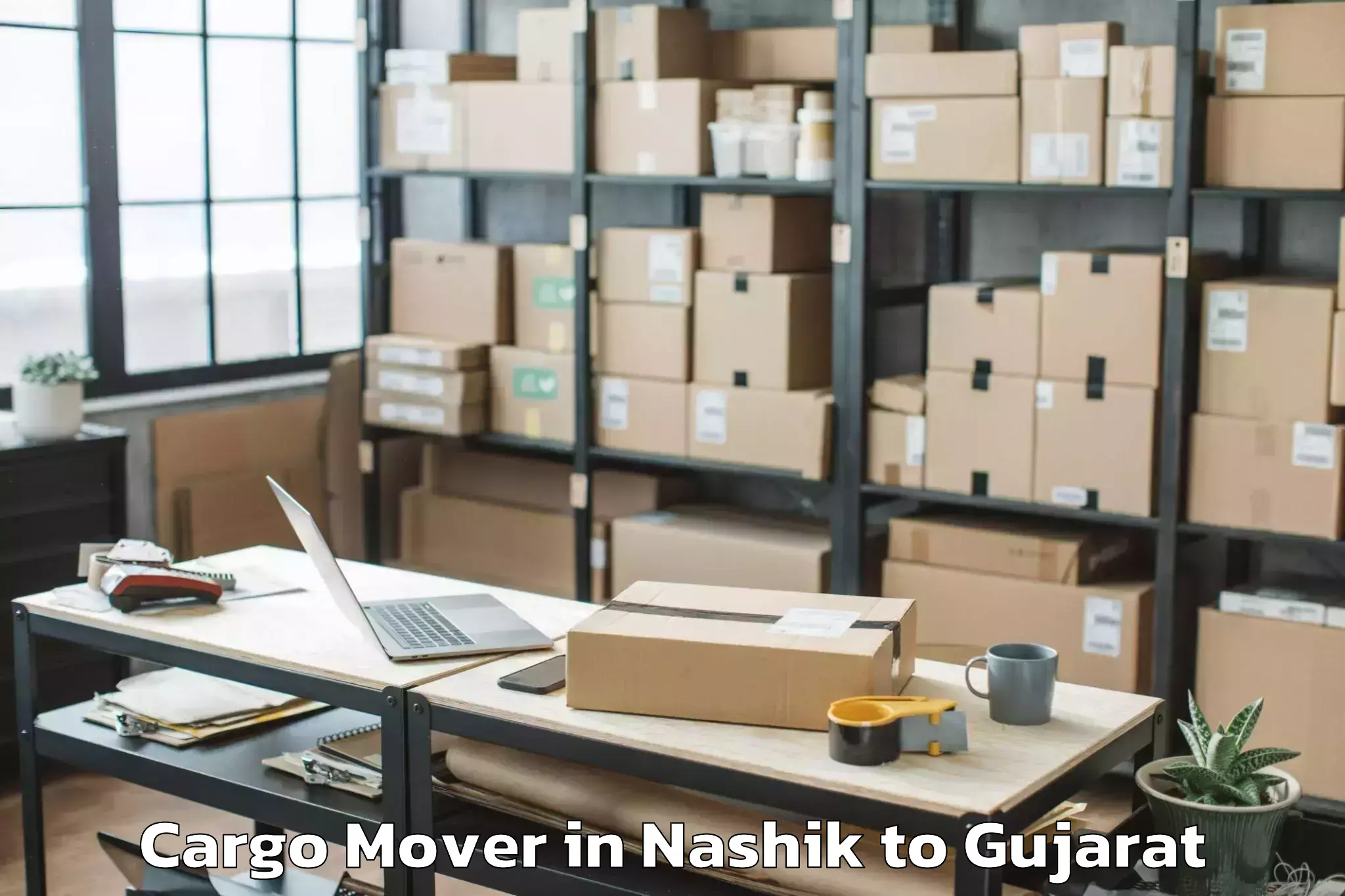 Reliable Nashik to Kamrej Cargo Mover